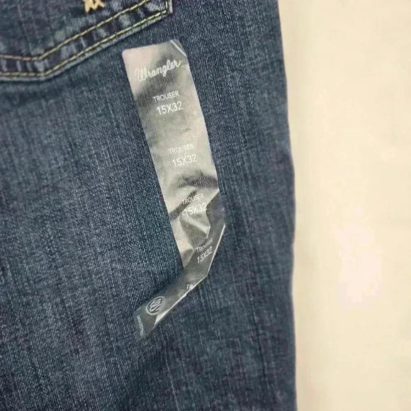 Wrangler Retro High Rise Trouser Flare Boot Cut Baggy Jeans - Picture 9 of 11